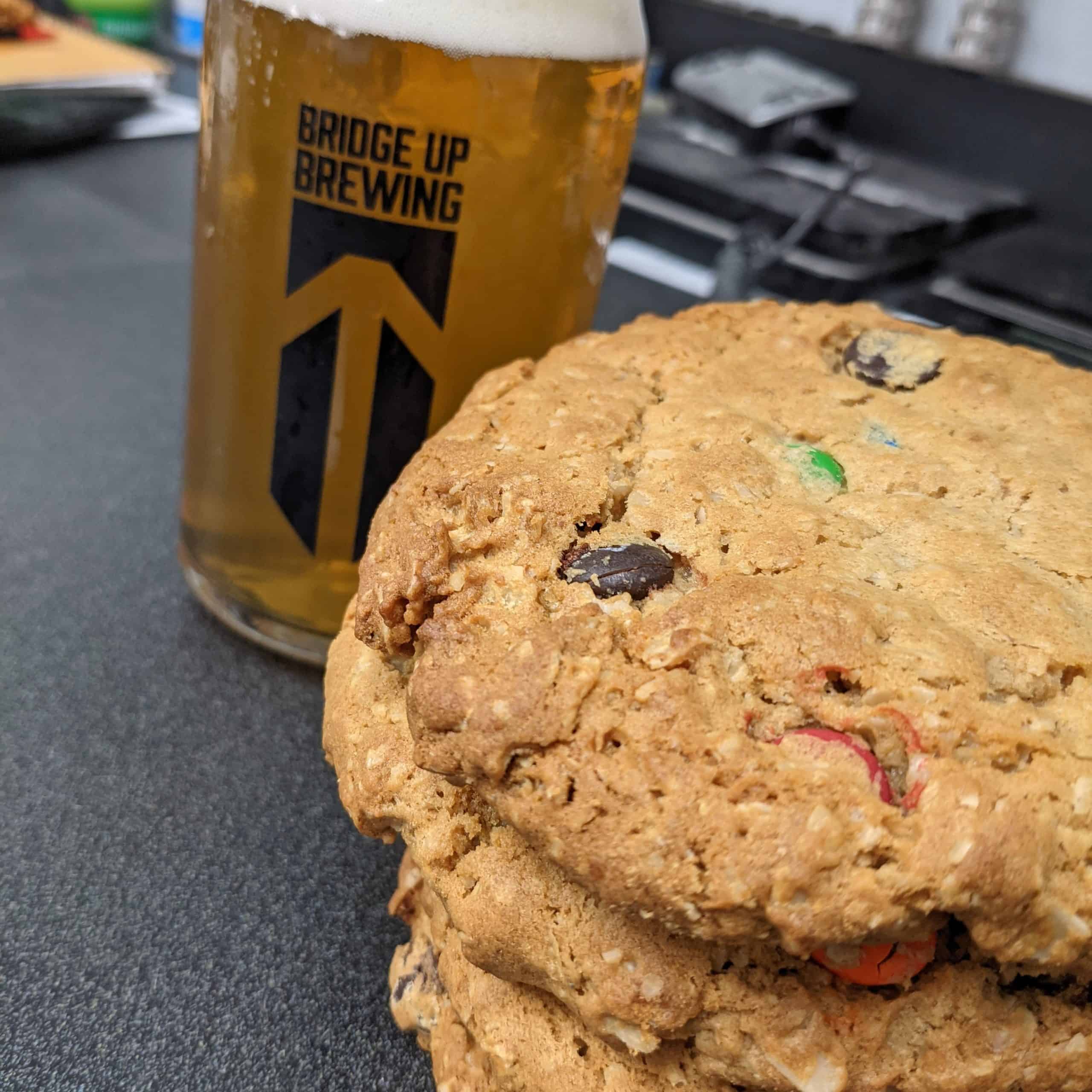 Bridge Up Brewing craft beer brewery and taprooms in Door County Wisconsin monster cookies