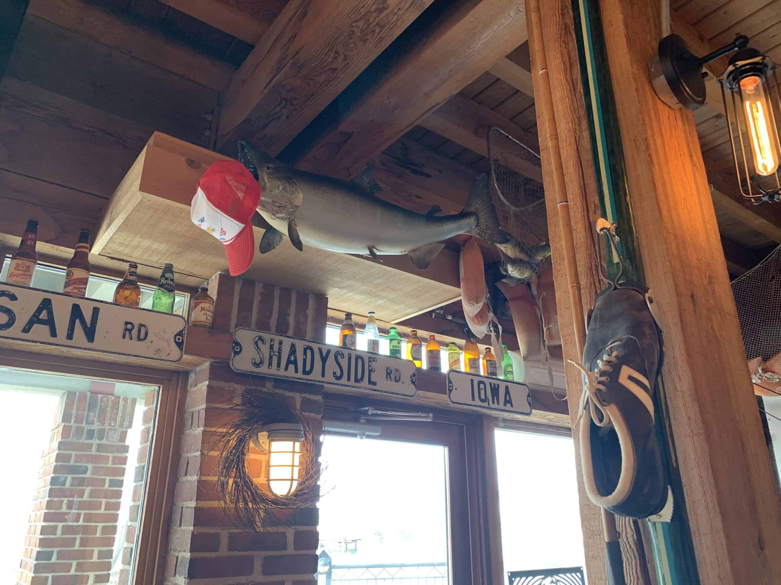 Taproom décor at Bridge Up Brewing craft beer brewery and taprooms in Door County Wisconsin