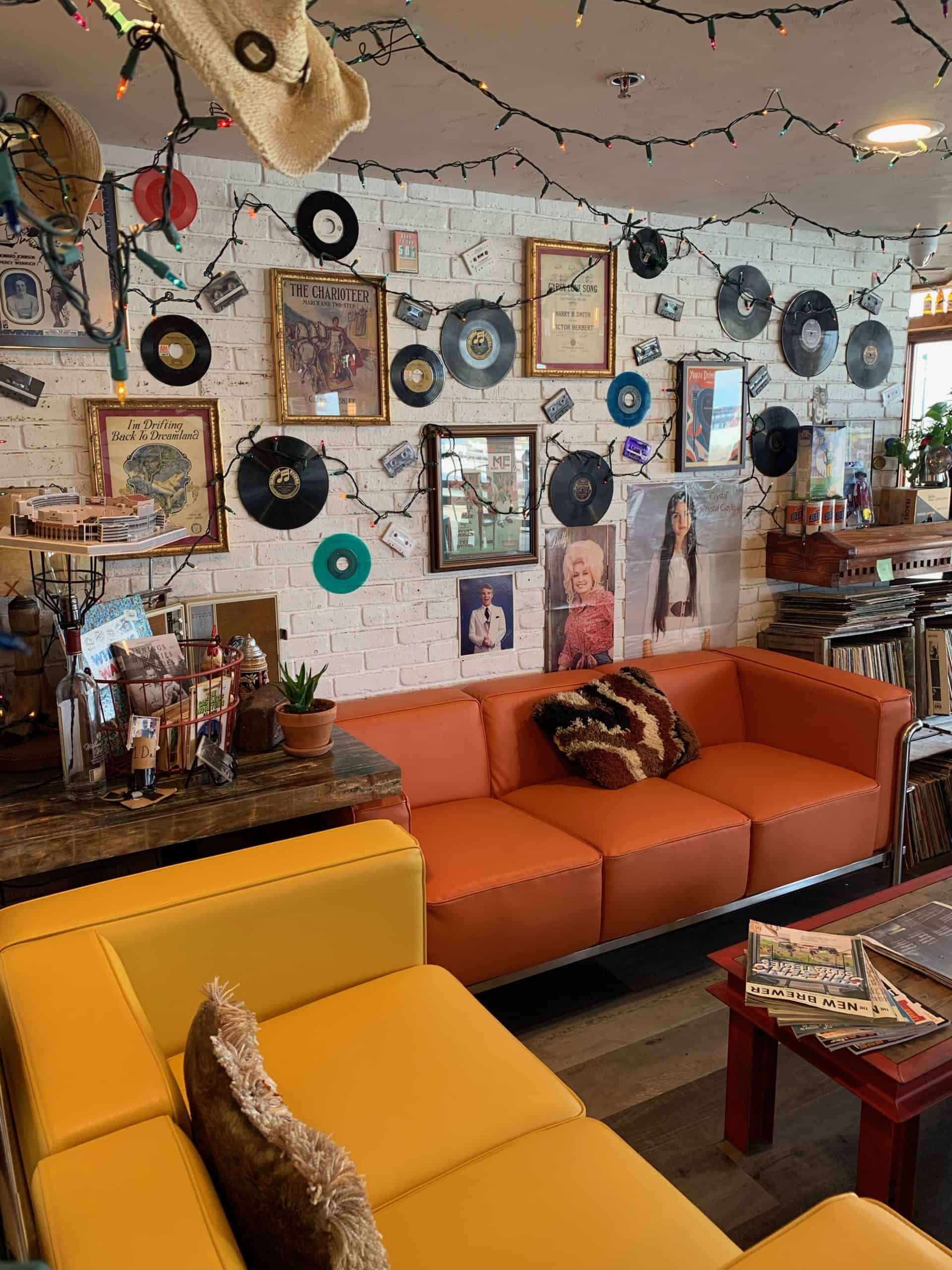 Find and play your favorite music records at Bridge Up Brewing craft beer brewery and taprooms in Door County Wisconsin